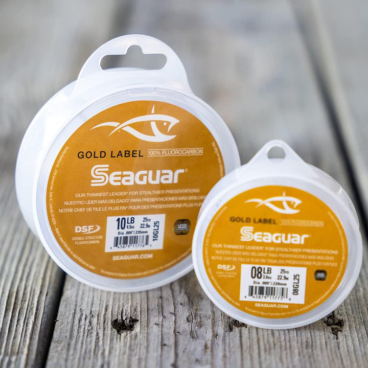 Seaguar Gold Label 100% Fluorocarbon Angelschnur DSF Süsswasser und Salzwasser Vorfach 13,6 kg/45 m
