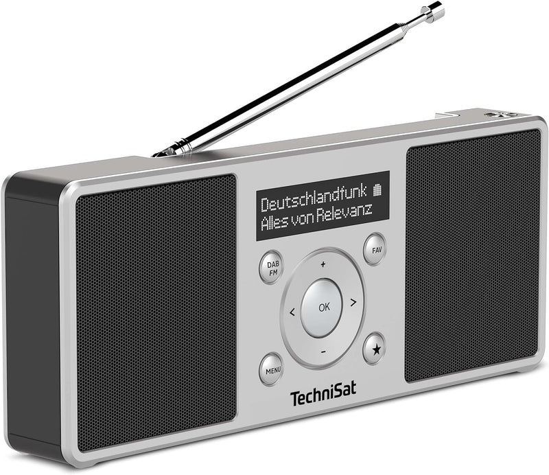 TechniSat DIGITRADIO 1 S - tragbares Stereo DAB Radio mit Akku (DAB+, UKW, FM, Lautsprecher, Kopfhör
