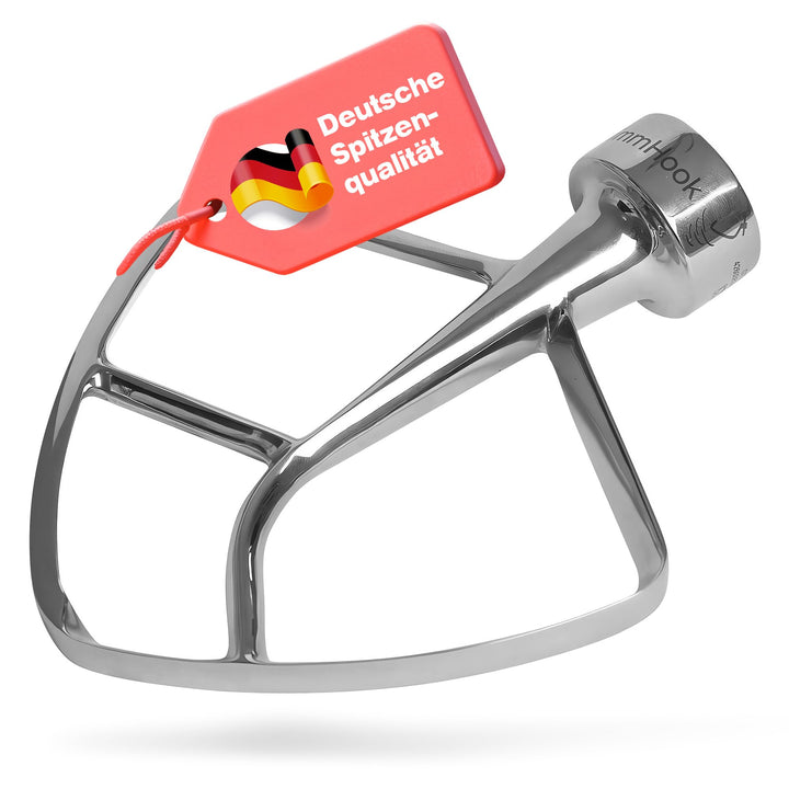 TschimmBeat Edelstahl Rührer - Qualität mit deutscher Präzision - Robuster Edelstahl Flachrührer - H