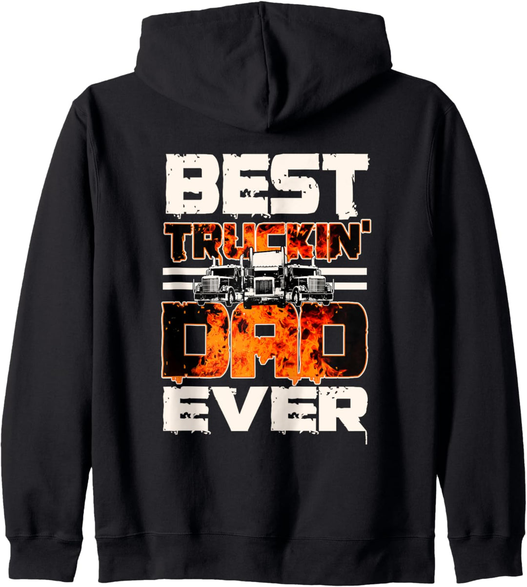 Trucker Dad Design auf der Rückseite der Kleidung Kapuzenjacke