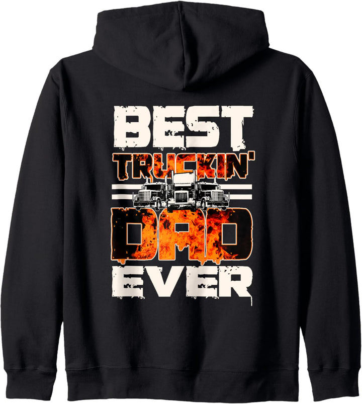 Trucker Dad Design auf der Rückseite der Kleidung Kapuzenjacke