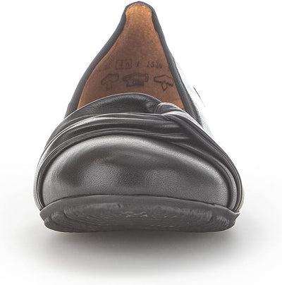 Gabor Damen Klassische Ballerinas, Frauen Flats 37 EU Schwarz 27, 37 EU Schwarz 27