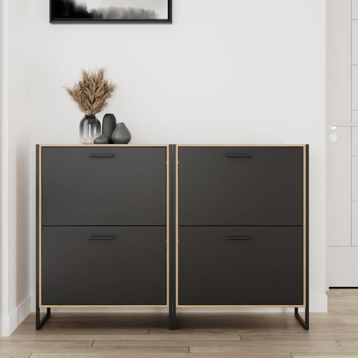 CASABEL Industrieller Schuhschrank, 12 Paar – Schuhschrank, Aufbewahrung für Eingangsbereich, hohe K