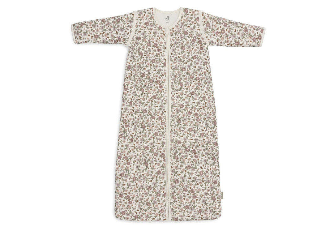 Jollein Schlafsack Baby - Retro Flowers - 70 cm - Baumwolle - 2.0 bis 3.0 Tog - Abnehmbare Ärmel - B