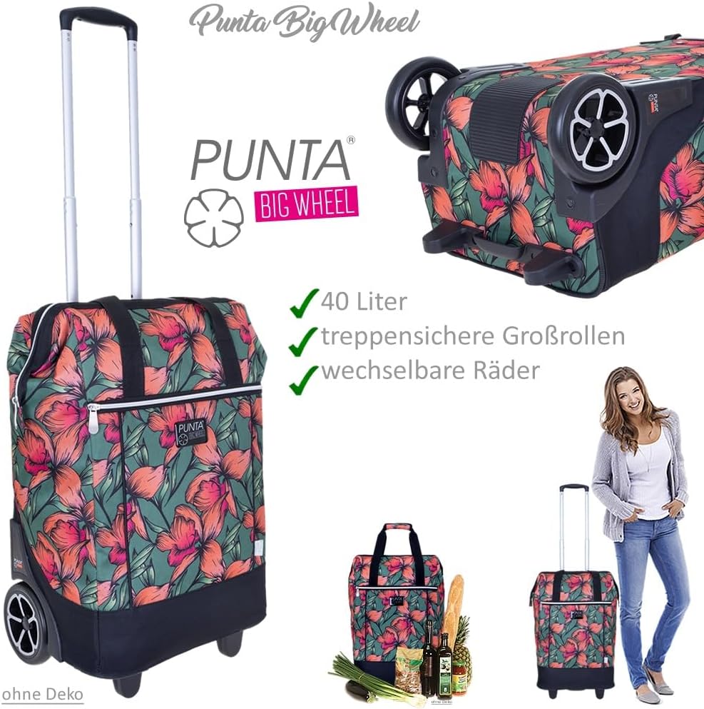 Punta Big Wheel Einkaufsroller Einkaufswagen Shopping Trolley Einkaufstrolley Trolly 10303 + Thermot