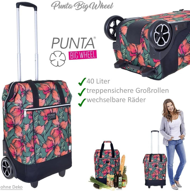 Punta Big Wheel Einkaufsroller Einkaufswagen Shopping Trolley Einkaufstrolley Trolly 10303 + Thermot