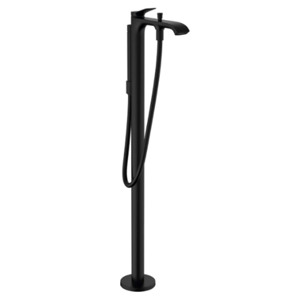 hansgrohe Wannenarmatur bodenstehend Vivenis, für 2 Funktionen, Mattschwarz, Mattschwarz