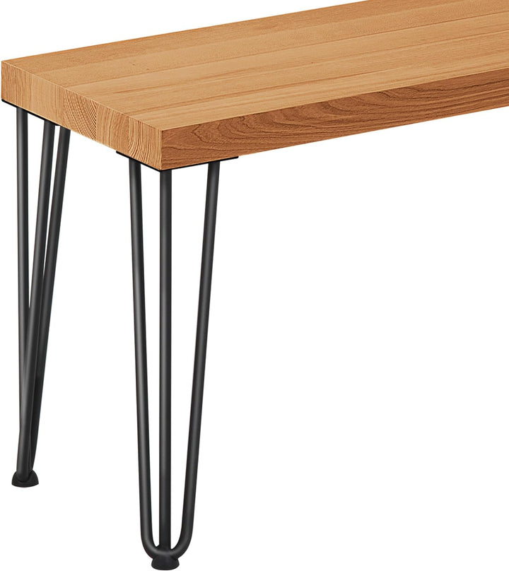 LAMO Manufaktur Hocker Beistelltisch Sitzbank 30x30x47 cm, Möbelfüsse Creative Schwarz/Rustikal, LSB