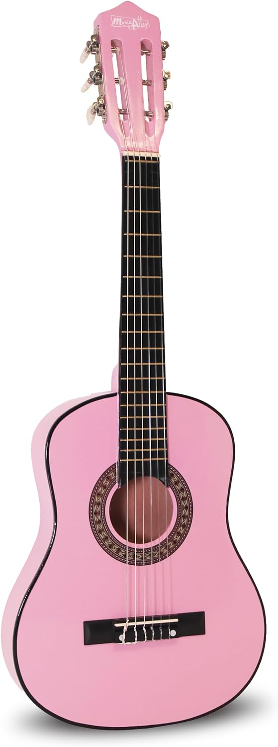 Music Alley MA-51 Classical Acoustic Guitar Kids Guitar and Junior Guitar Pink, Pink