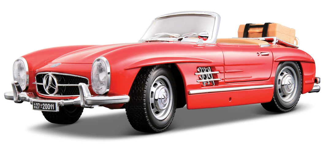 Bburago 18-12049 18-12049-Gold Collezione 1:18 Mercedes Benz 300 SL Touring 1957 rot