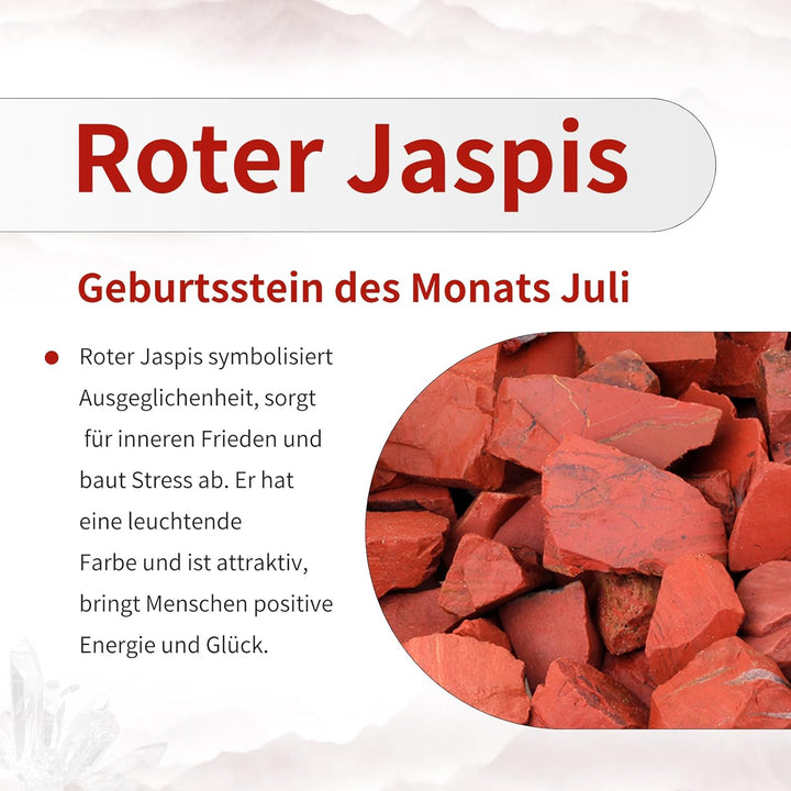KYEYGWO 2 Stück Roter Jaspis Heilstein Punkt Möbelknöpfe mit Schrauben, Messing Schubladenknöpfe Kri