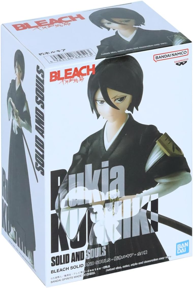 BANPRESTO, Rukia Kuchiki Bleach Solid and Souls Actionfigur 14 cm, Mehrfarbig BP88251