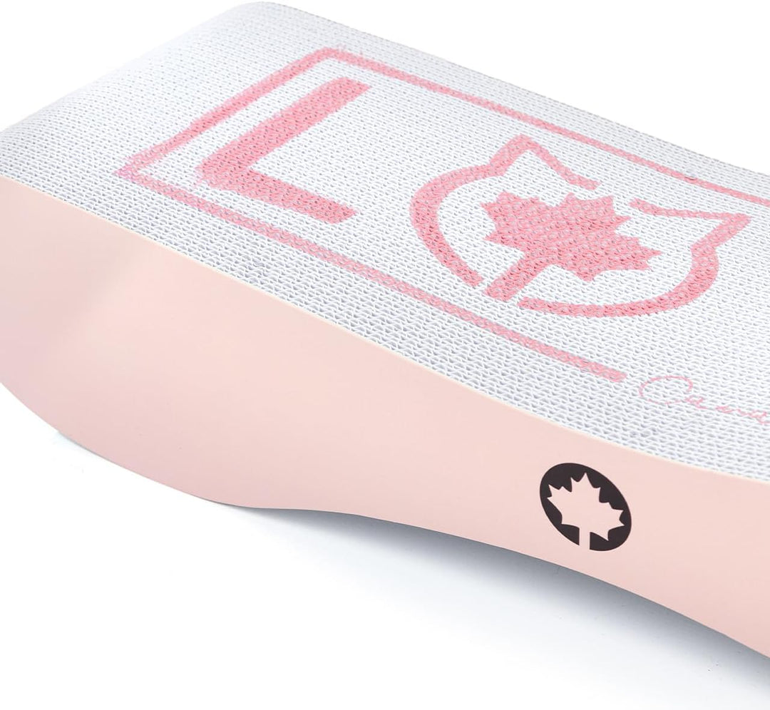 CanadianCat Company | Kratzbrett für Katzen - Satellite 2.0 - rosa - Love Kratzpappe, Kratzwelle, Kr