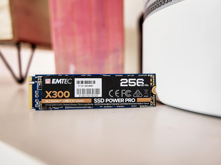 Emtec X300 M.2 SSD Power Pro 256 GB, M.2 2280, NVMe PCIe Gen 3.0 x4, 256 GB