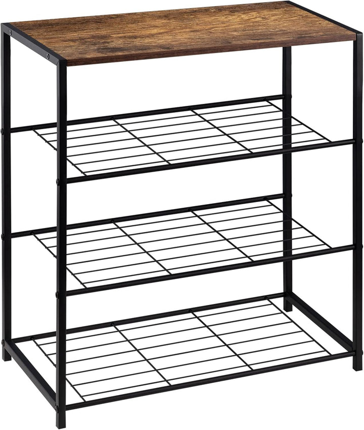 WOLTU Schuhbank Schuhregal mit Sitzfläche Badregal Schuhablage Schuhkommode Schuhständer Organizier