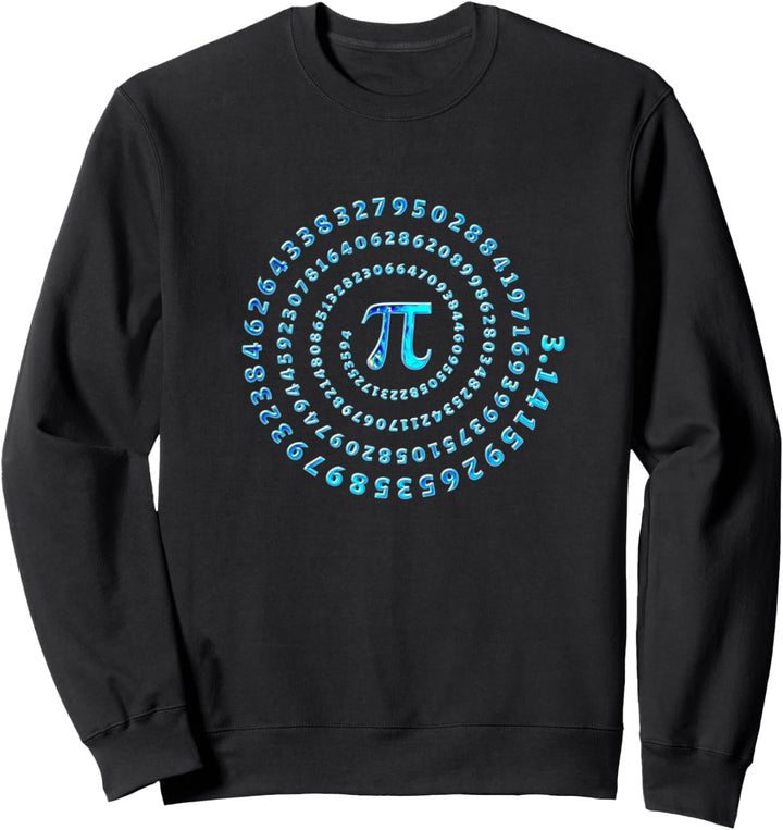 Pi, Spirale, Symbol, Mathe, Unendlichkeit, Irrationale Zahl Sweatshirt