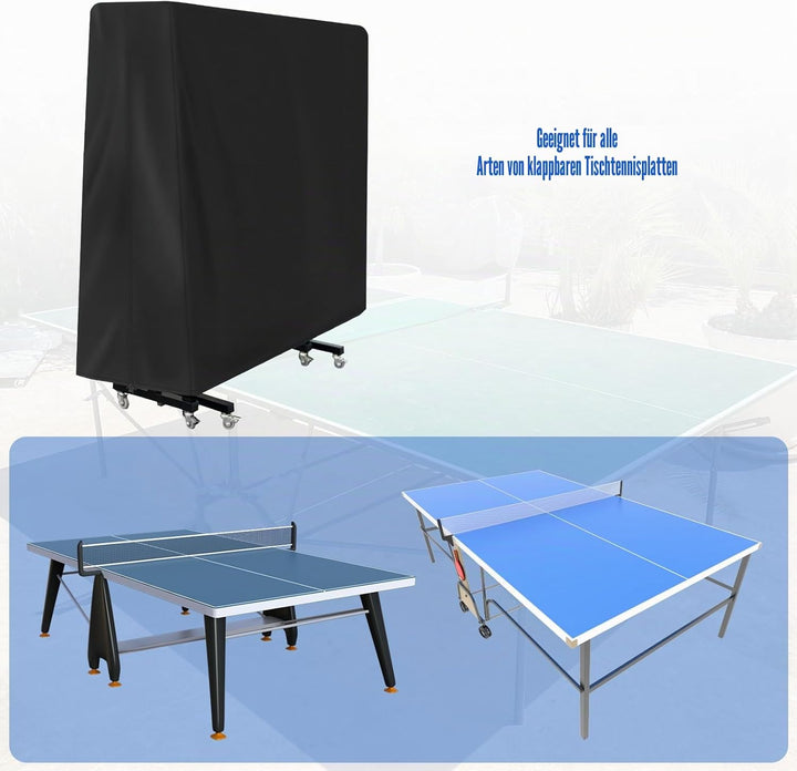 Venprodium 165×70×185cm Tischtennisplatte Abdeckung, Oxford Abdeckung Tischtennisplatte Outdoor, was