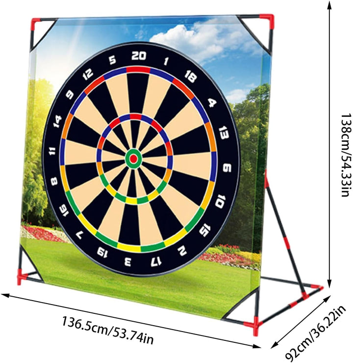 Golf Spielset für Zuhause mit Puttmatte, Klebebällen & Tragetasche – Cornhole-Spiel für Garten, Juge