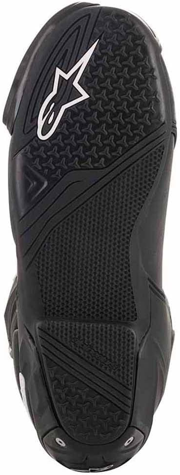 Alpinestars Herren Smx Plus V2 Boots Black/White/Fluo RedMotorcycle Clothing 46 EU Weiss, 46 EU Wei&