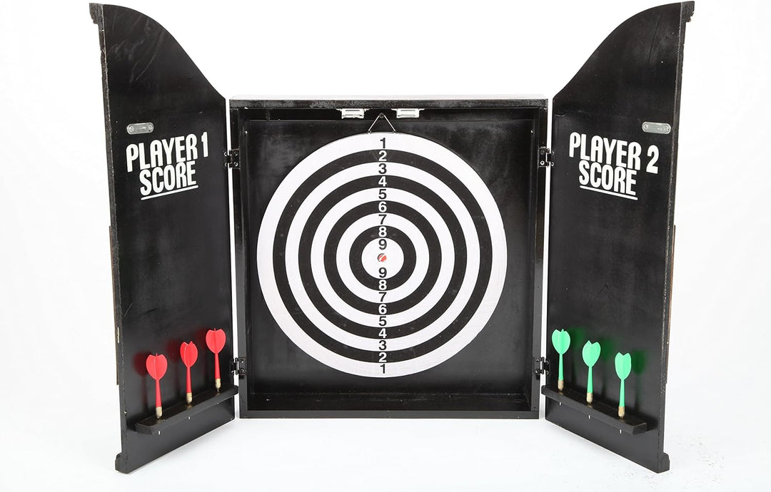 point home Dartschrank Welcome, Dartscheibe im Retrolook, 58cm