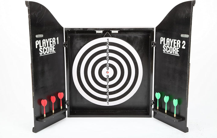point home Dartschrank Welcome, Dartscheibe im Retrolook, 58cm