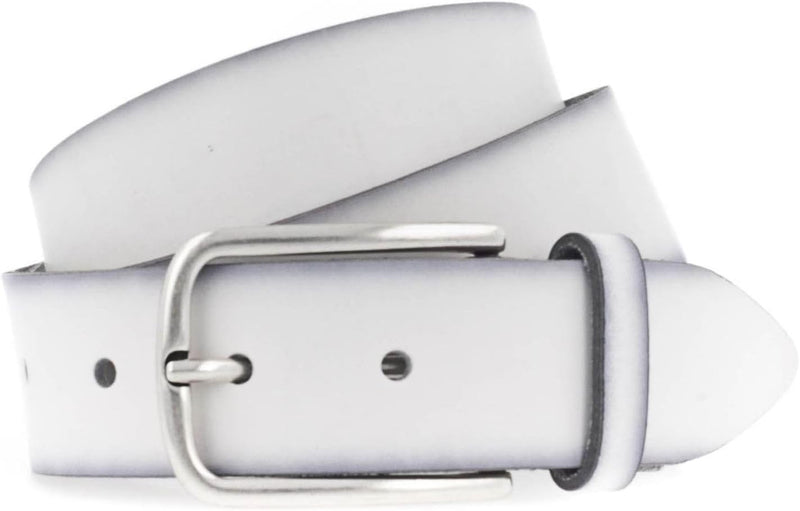 Vanzetti Denim Love 35mm Full Leather Belt W115 White