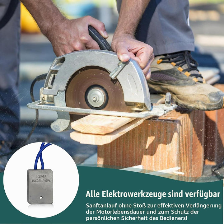 Softstart Modul Set, 15A 230V Elektrowerkzeuge Sanftanlauf Anlaufstrombegrenzer Modul Set mit Instal