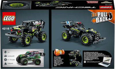 LEGO 42118 Technic Monster Jam Grave Digger Truck, Gelände-Buggy, 2in1 Auto-Set, Spielzeugauto mit R