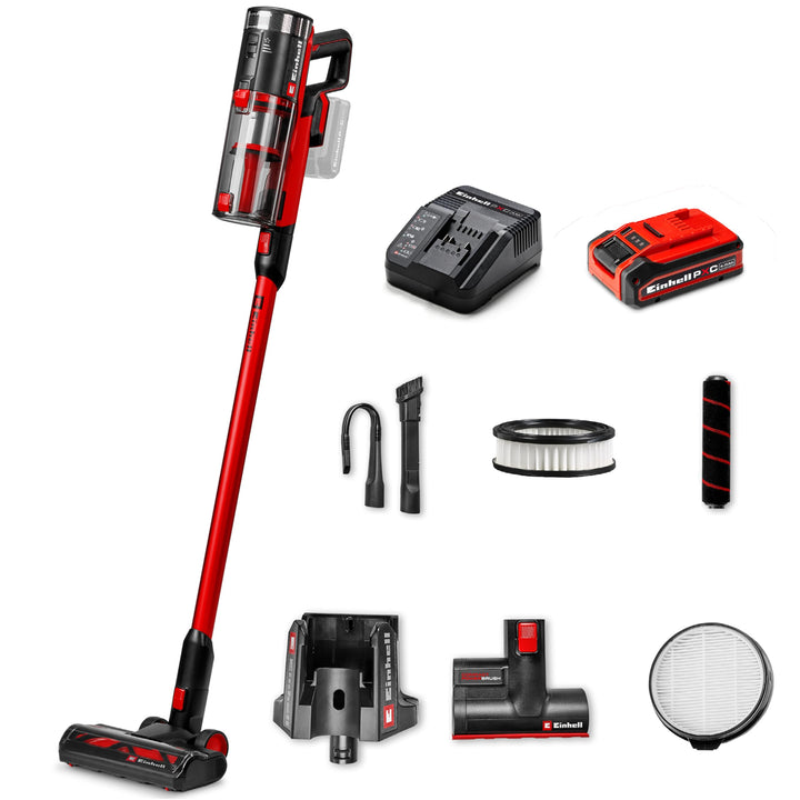 Einhell Akku-Stielstaubsauger TE-SV 18/270 Li BL Kit Power X-Change (18 V, Brushless, 270 mbar, beut