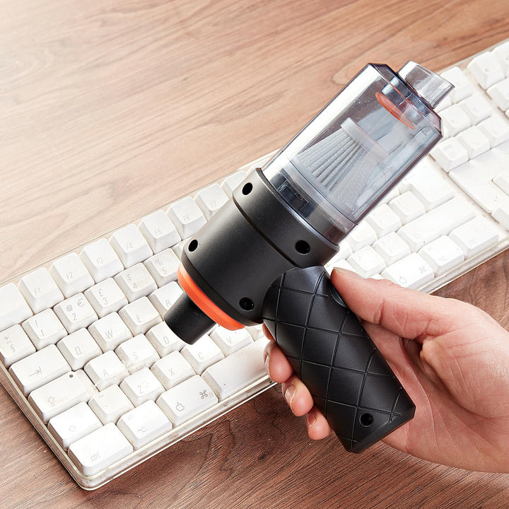 3 Pagen® Mini-Handstaubsauger – tragbarer Akku-Staubsauger für Küche, Auto & Haushalt - Zwei Aufsätz