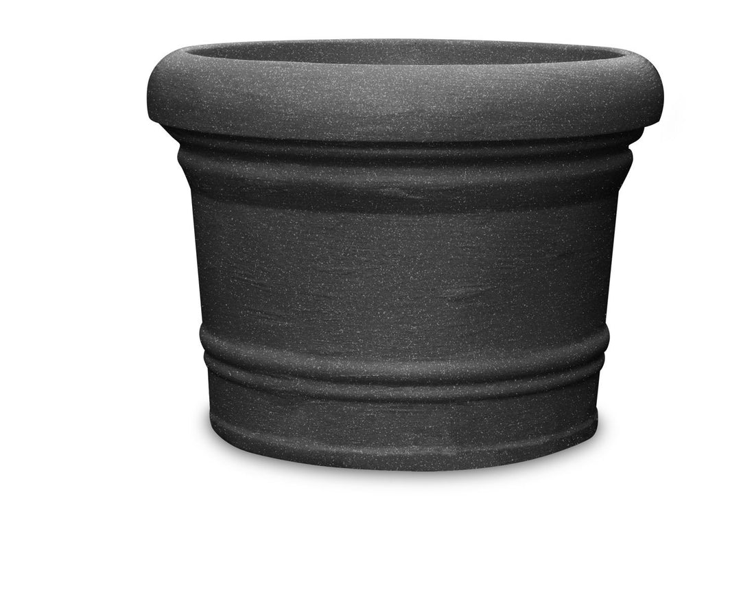 Floralo Pflanztopf Lucca frostsicher, rund, schwarz / granit, 60 xH45 cm