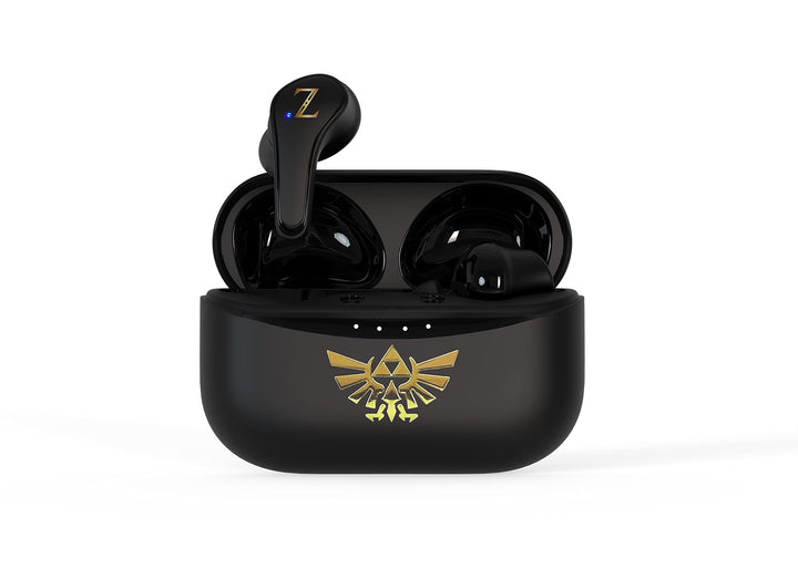 OTL Technologies Kabellose Bluetooth-Kopfhörer V5.0 Zelda mit Ladebox, Schwarz