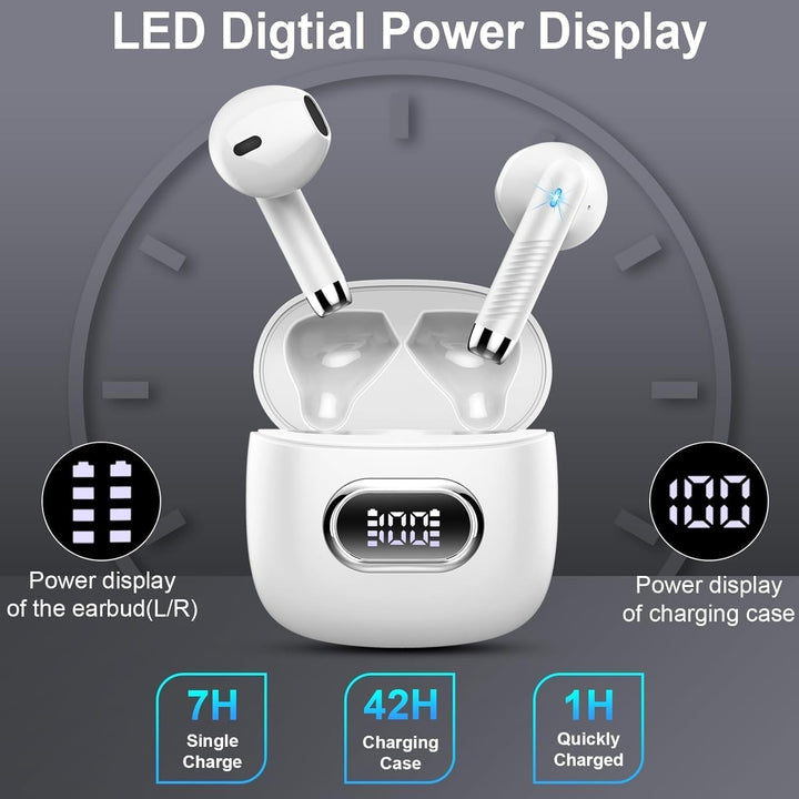 Drsaec Bluetooth 5.4 Kopfhörer, 6D Tiefer Bass In Ear Kopfhörer Kabellos Bluetooth 2026 Neu Kabellos