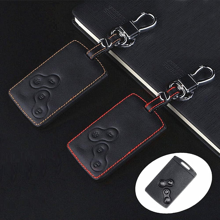 Leder-Autoschlüsselhüllen-Set für Clio, Scenic, Megane, Duster, Sandero, Captur, Twingo, Koleos, Sch