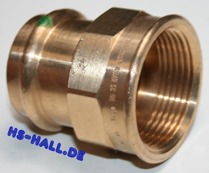Viega ܜbergangsstück Sanpress 2212 RG SC-Contur mit IG 35 mm x 1 1/4 Zoll, 116774 - 5 Stück