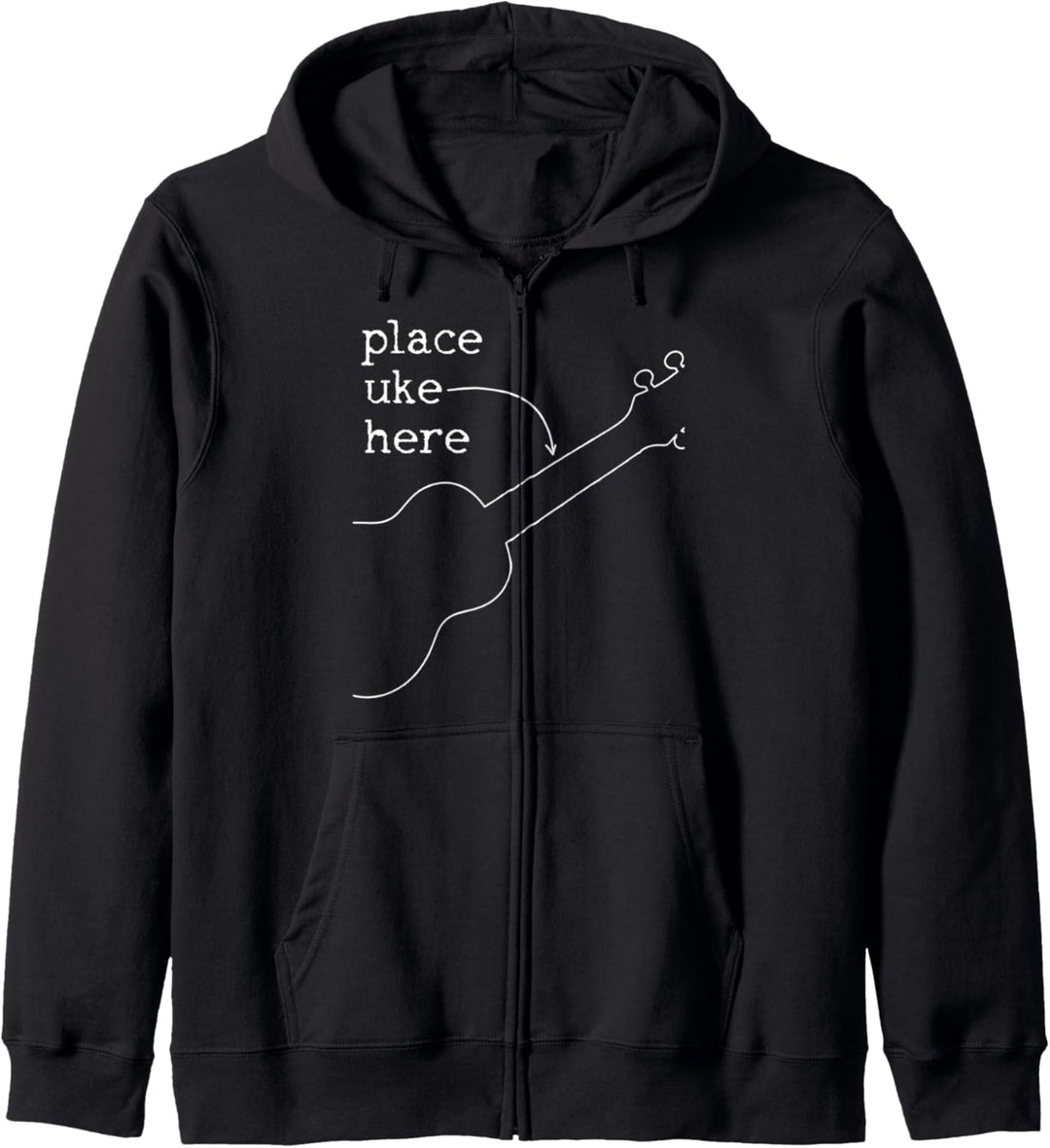 Ukulele Uke Spruch Lustig Musik Gitarre Geschenk Kapuzenjacke