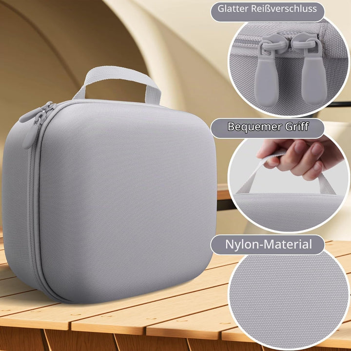 co2CREA Hart Reise Schutz Hülle Etui Tasche für Quest 3S All-in-one VR Gaming Headset (Nur Hülle, VR