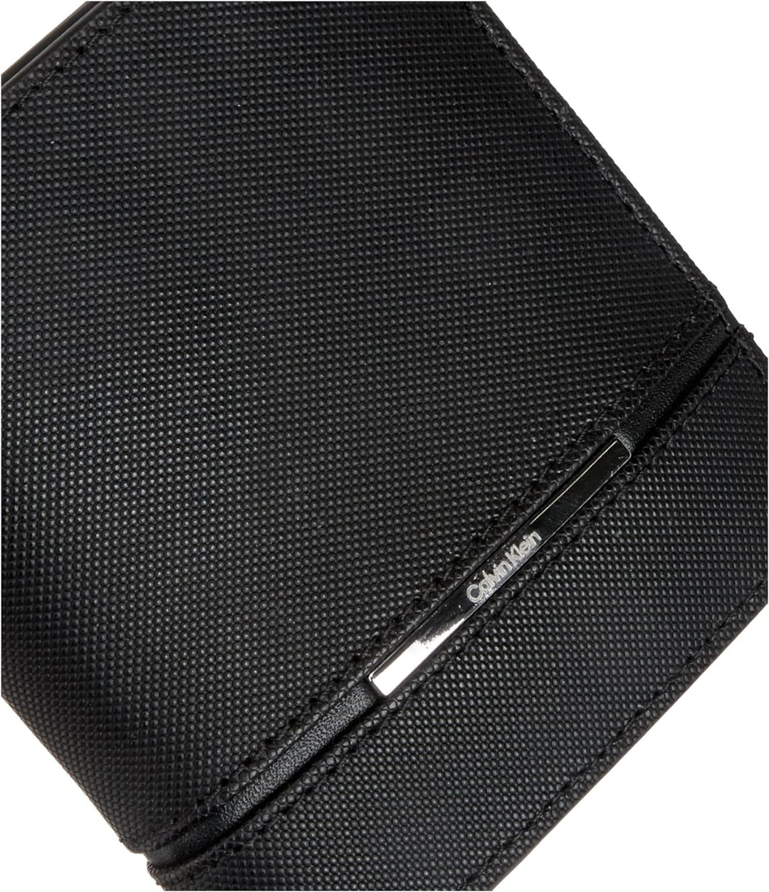 Calvin Klein Herren Slim Plaque Trifold 6Cc W/Coin Reisezubehör-Dreifachgefaltete Brieftasche, Ck Sc