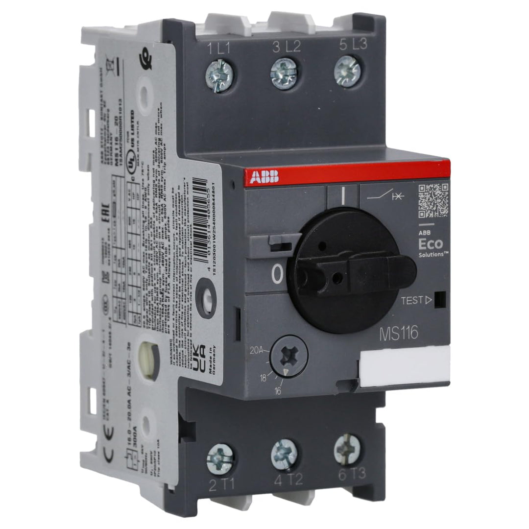 ABB Motorschutzschalter, 16 → 20 A 690 V ac 97.8mm x 45mm