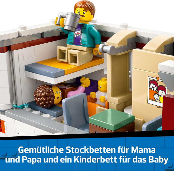 LEGO City Abenteuer-Wohnmobil - Wohnwagen Spielzeug für Jungen und Mädchen ab 6 Jahren - Inkl. 3 Min