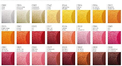 Floristen Krepp rot, 160 gr./qm wasserfest, im preiswerten 5 Rollen Set, Lieferung frei Haus