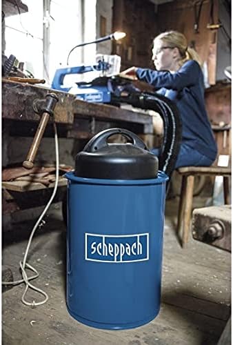 Scheppach Absauganlage HA1000 (1100 Watt, Luftleistung: 183m³/h, Füllmenge: 50 L, Schlauch- Ø/-länge