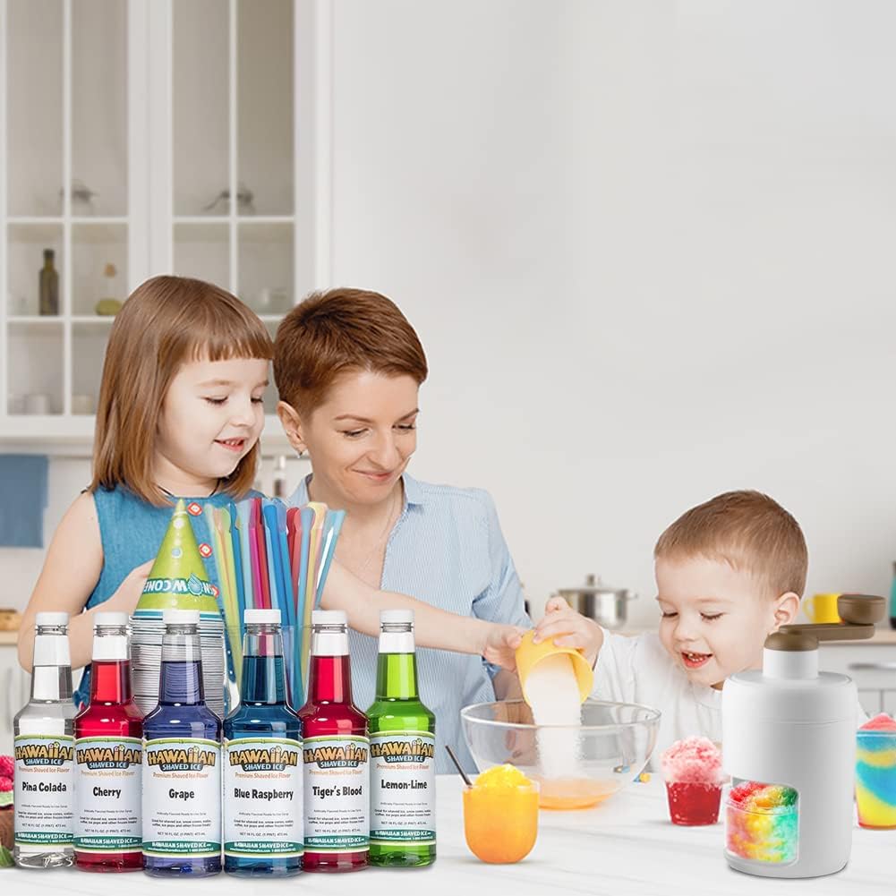 Rasierte Eismaschine, Schneekegel-Maschine, Slushie-Maschine mit Edelstahl-Klingen für Eis, Schneeke