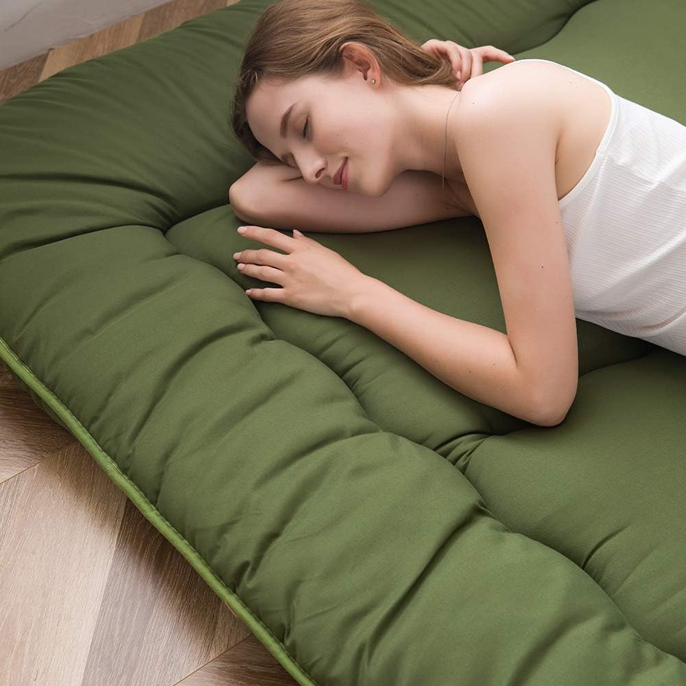 MAXYOYO Klappmatratze Futon Matratze Bodenmatratze Gepolsterte Japanische Tatami Gesteppte Bett, Dic