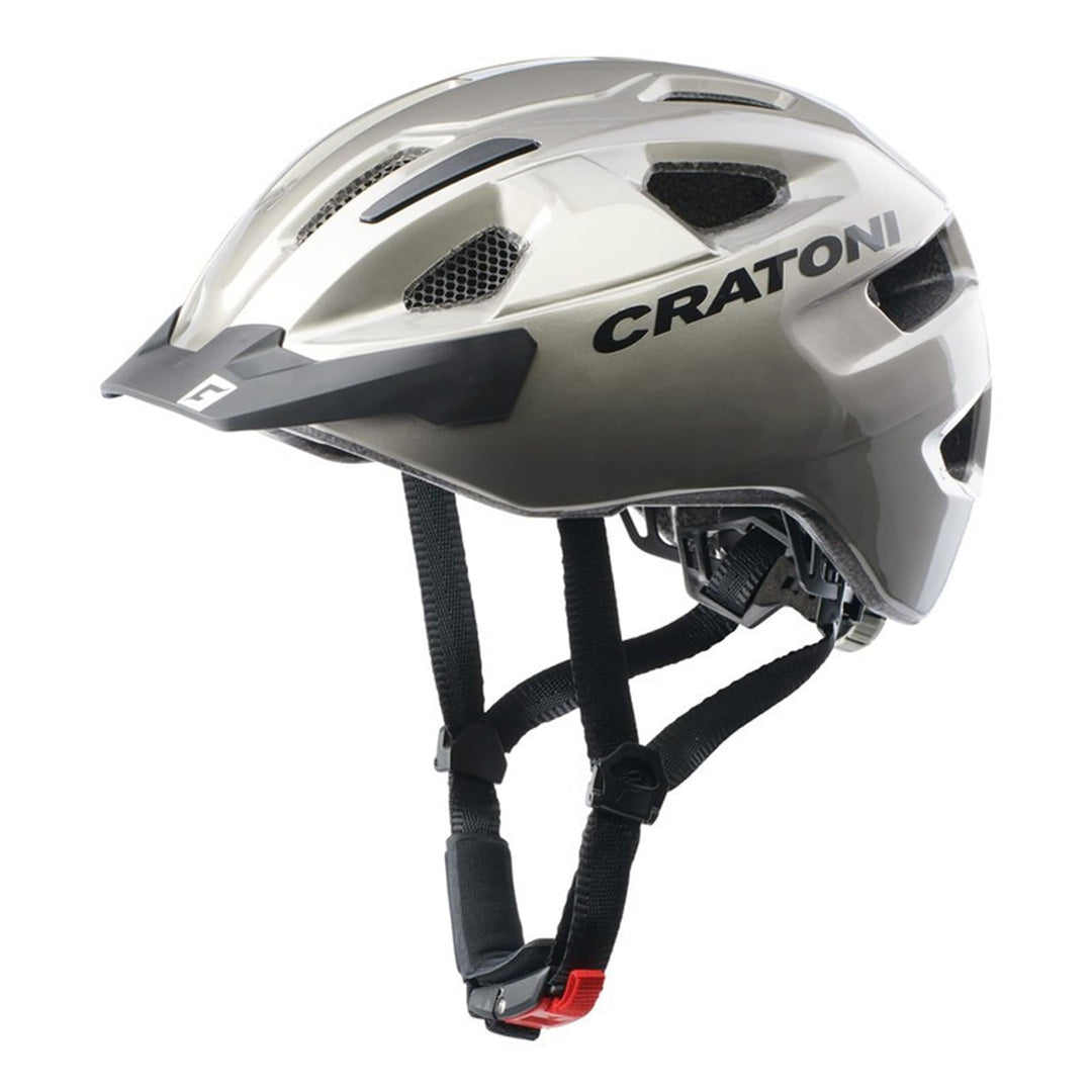 Cratoni C-Swift Allroundhelm Fahrradhelm Inlinerhelm Radhelm, Grösse Uni Anthrazit Glänzend, Anthraz