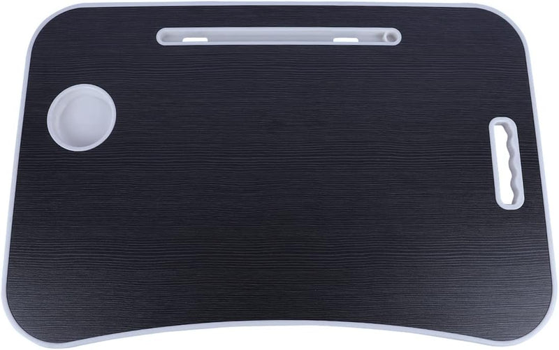 PrimoLiving klappbarer Laptoptisch mit Tassenhalterung - Handy-/Tabletschlitz Laptop Tisch für Couch
