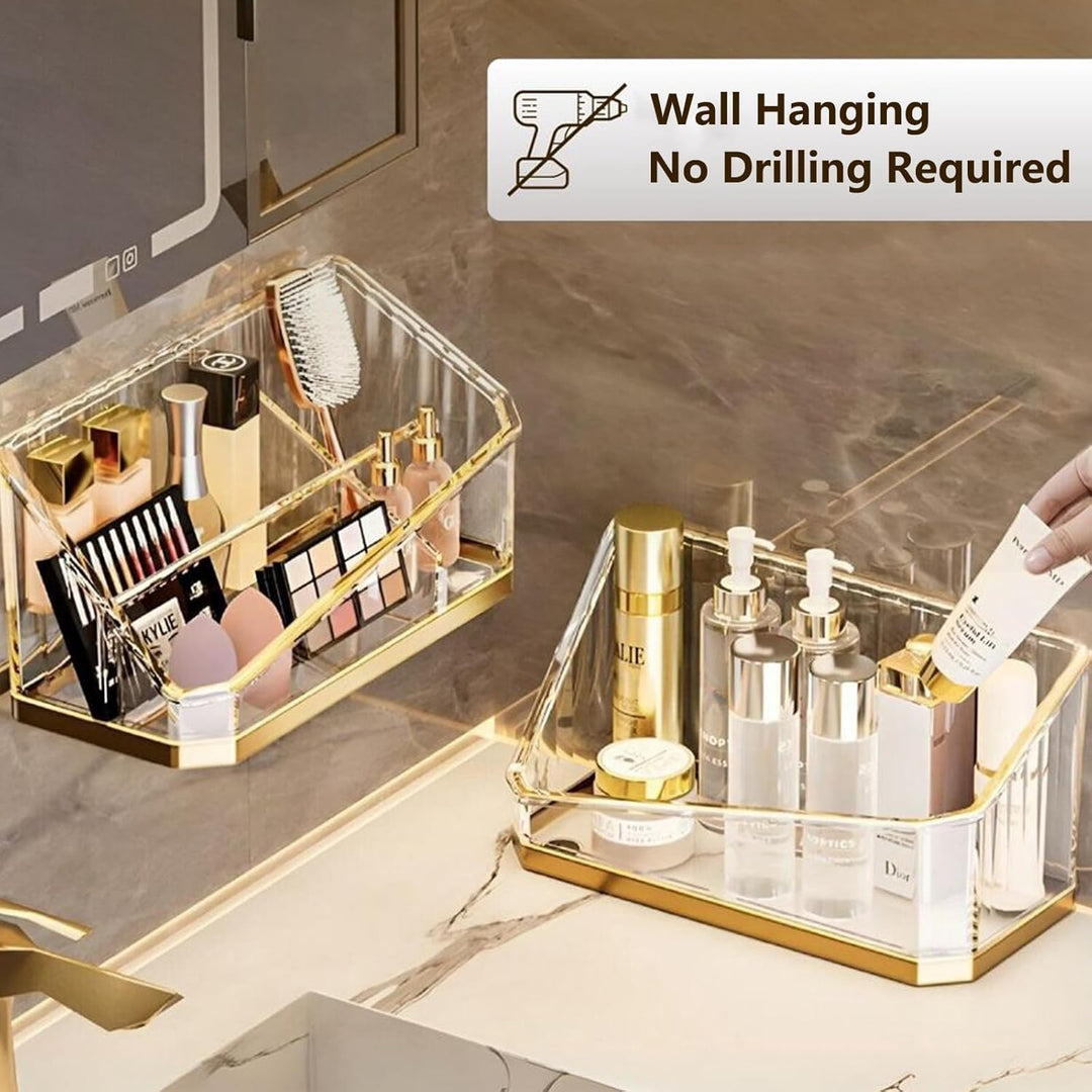 HARLIANGXY Spiegelschrank Organizer Innen, 2 Stücke Badezimmerschrank Aufbewahrung Box, Kunststoff M