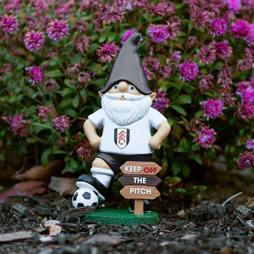 FOCO EPL Fulham Football Premier League Championship Keep Off The Pitch Gartenzwerg Ornament für dri