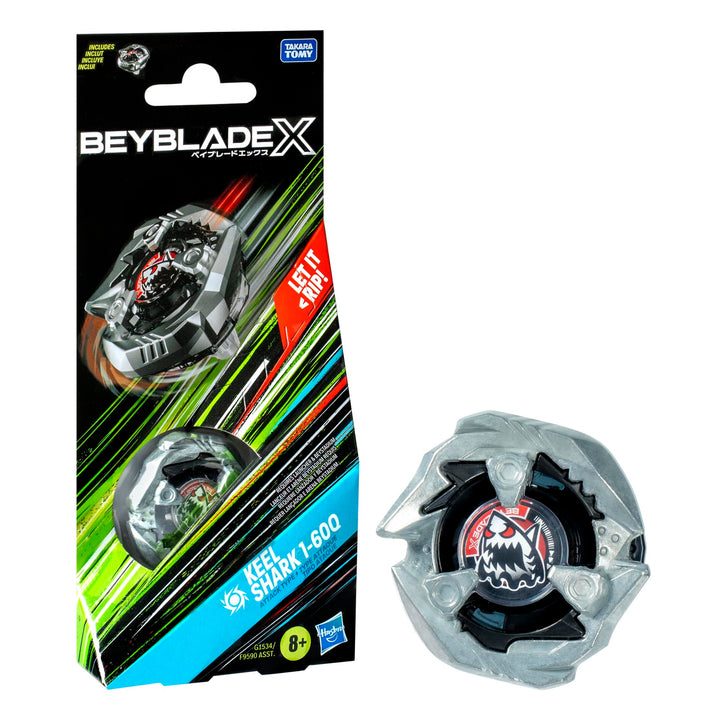 Beyblade X Keel Shark 1-60Q Booster Pack Set mit Attack Type Top; Authentische Takara Tomy Battle To