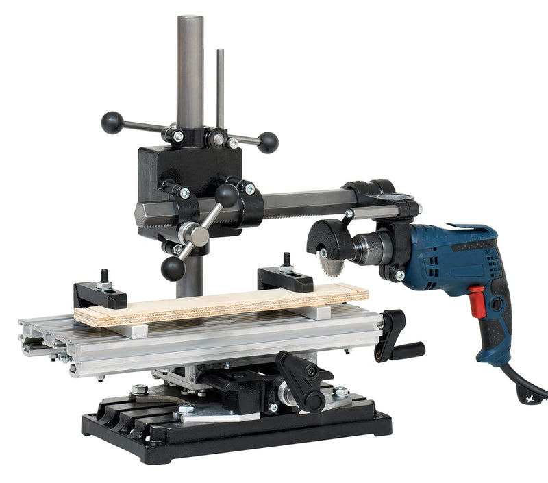 WABECO 2-Achsen Koordinatentisch K400 400 x 180 mm mit Spannpartzen Satz 58-teilig Kreuztisch Bohrti